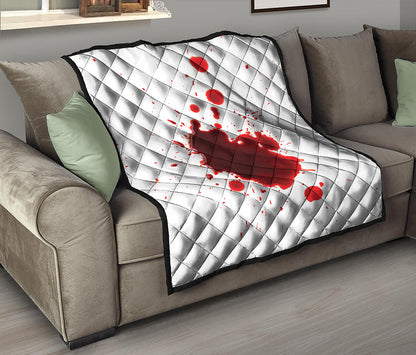 Blood Splashed Print Quilt