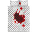 Blood Splashed Print Quilt Bed Set