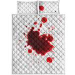 Blood Splashed Print Quilt Bed Set