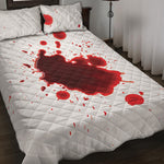 Blood Splashed Print Quilt Bed Set