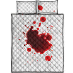 Blood Splashed Print Quilt Bed Set