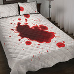 Blood Splashed Print Quilt Bed Set
