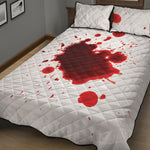Blood Splashed Print Quilt Bed Set