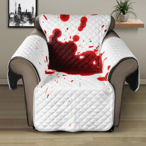 Blood Splashed Print Recliner Protector