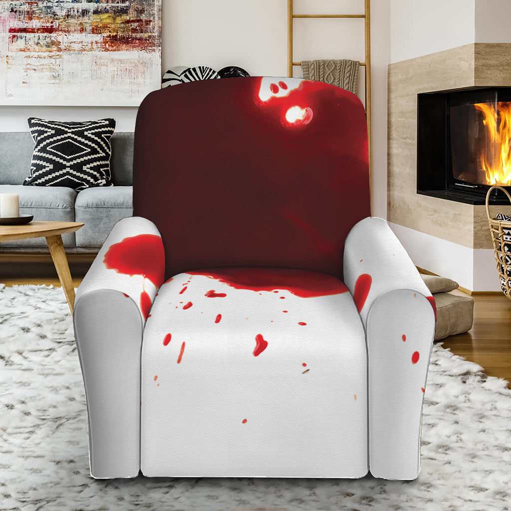 Blood Splashed Print Recliner Slipcover