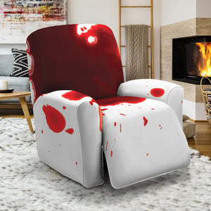 Blood Splashed Print Recliner Slipcover