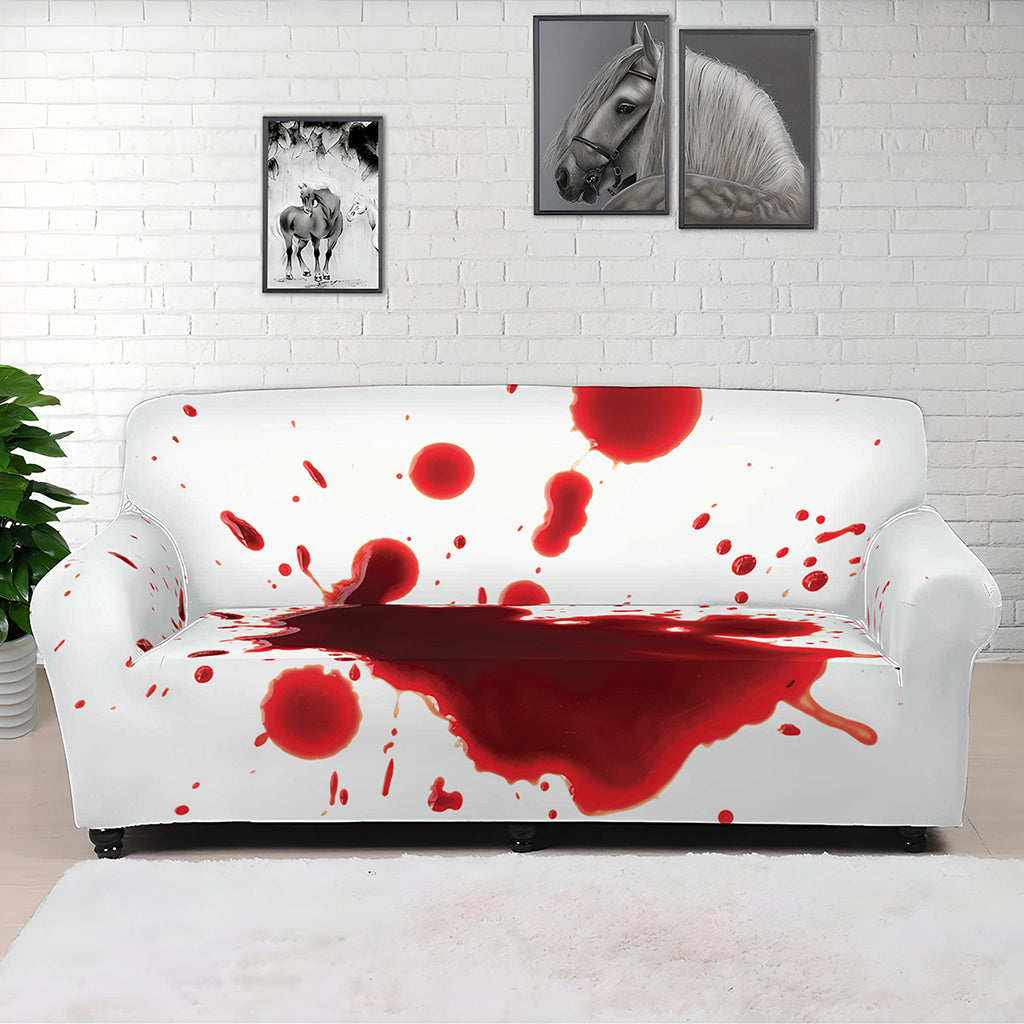 Blood Splashed Print Sofa Cover