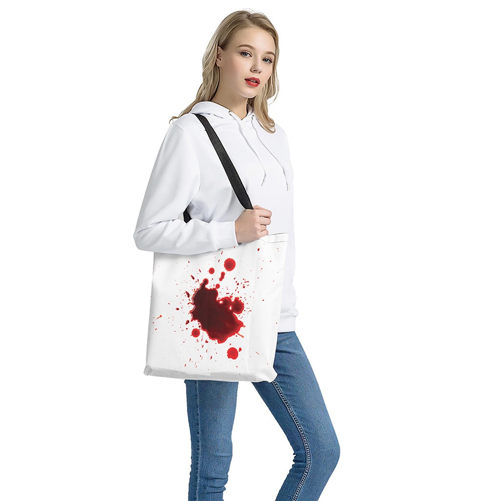 Blood Splashed Print Tote Bag