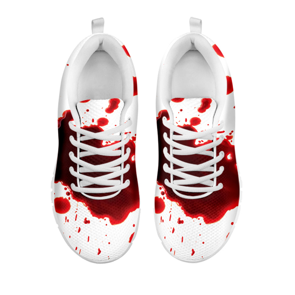 Blood Splashed Print White Sneakers