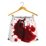 Blood Splashed Print Women's Shorts