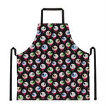 Bloody Eyeball Pattern Print Apron