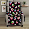 Bloody Eyeball Pattern Print Armchair Protector