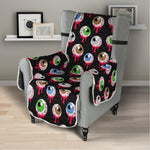 Bloody Eyeball Pattern Print Armchair Protector