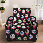 Bloody Eyeball Pattern Print Armchair Slipcover