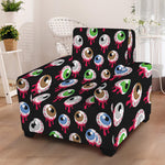 Bloody Eyeball Pattern Print Armchair Slipcover