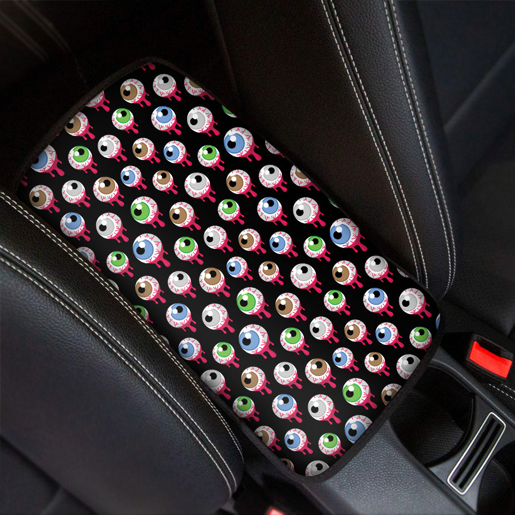 Bloody Eyeball Pattern Print Car Center Console Cover