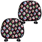 Bloody Eyeball Pattern Print Car Headrest Covers