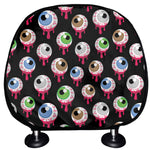 Bloody Eyeball Pattern Print Car Headrest Covers