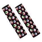 Bloody Eyeball Pattern Print Car Seat Belt Covers