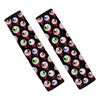 Bloody Eyeball Pattern Print Car Seat Belt Covers