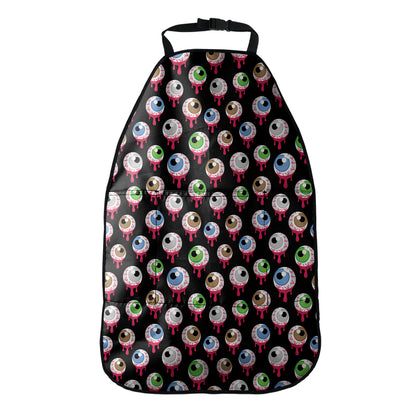 Bloody Eyeball Pattern Print Car Seat Organizers