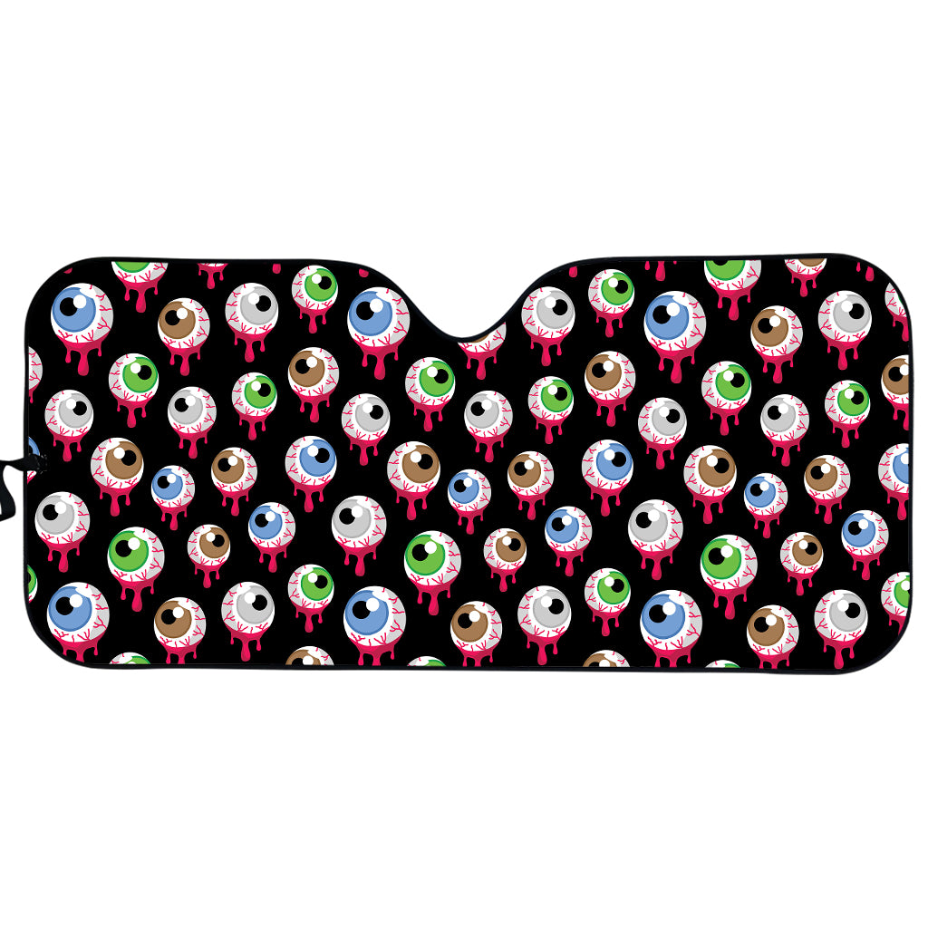 Bloody Eyeball Pattern Print Car Sun Shade