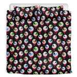 Bloody Eyeball Pattern Print Duvet Cover Bedding Set