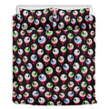 Bloody Eyeball Pattern Print Duvet Cover Bedding Set