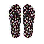 Bloody Eyeball Pattern Print Flip Flops