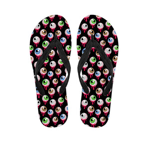 Bloody Eyeball Pattern Print Flip Flops