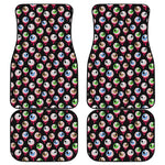 Bloody Eyeball Pattern Print Front and Back Car Floor Mats