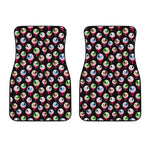 Bloody Eyeball Pattern Print Front Car Floor Mats