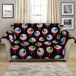 Bloody Eyeball Pattern Print Loveseat Protector