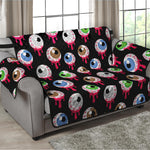 Bloody Eyeball Pattern Print Loveseat Protector