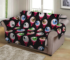 Bloody Eyeball Pattern Print Loveseat Protector