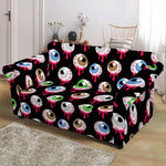 Bloody Eyeball Pattern Print Loveseat Slipcover