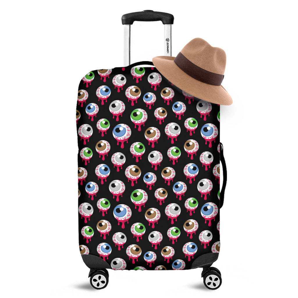 Bloody Eyeball Pattern Print Luggage Cover