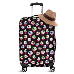 Bloody Eyeball Pattern Print Luggage Cover