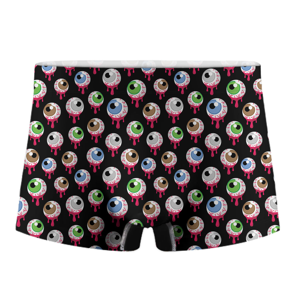 Bloody Eyeball Pattern Print Men's Boxer Briefs