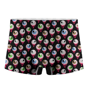 Bloody Eyeball Pattern Print Men's Boxer Briefs