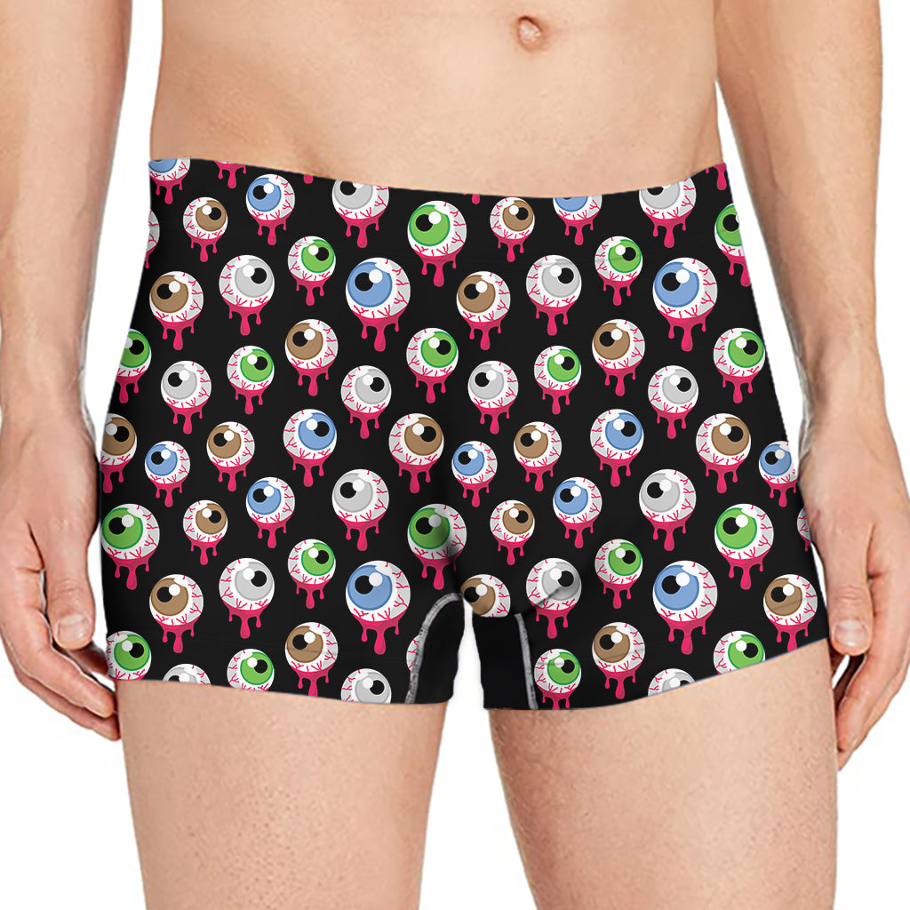 Bloody Eyeball Pattern Print Men's Boxer Briefs