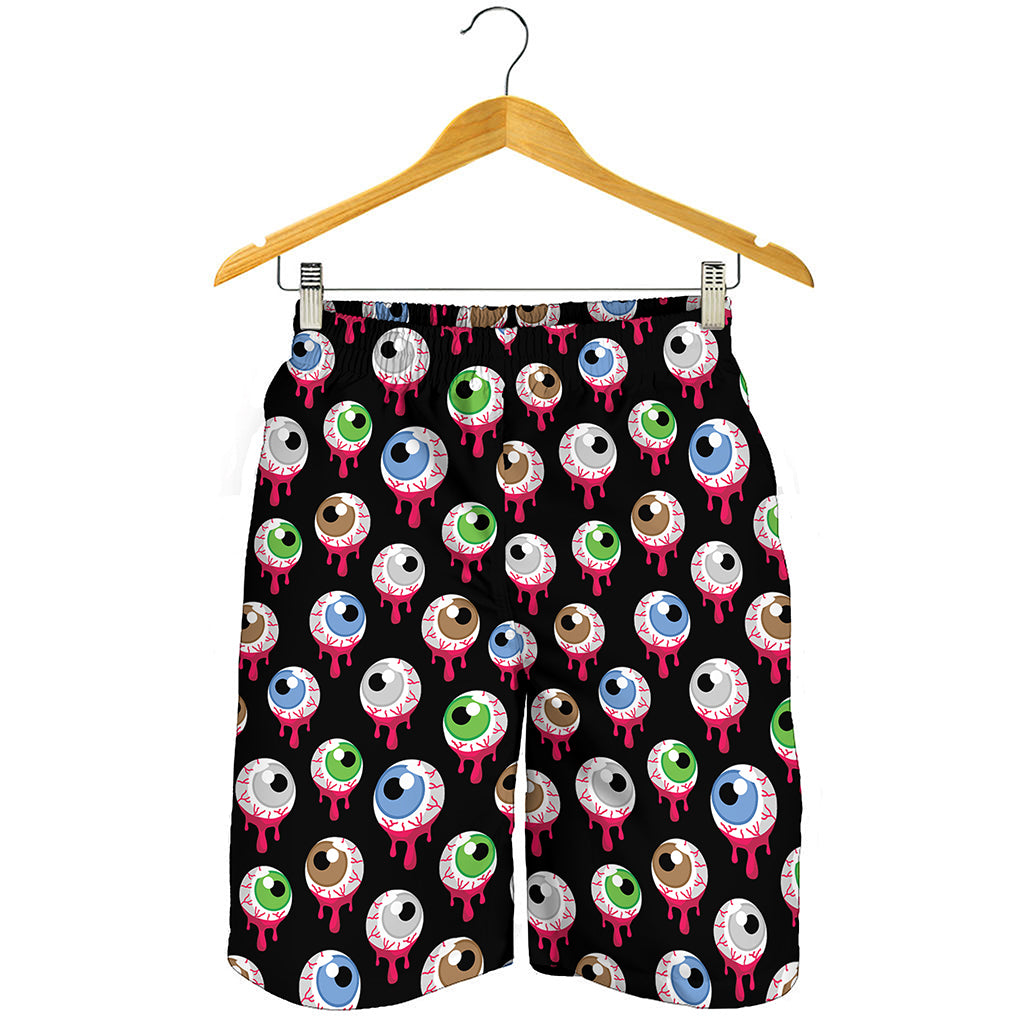 Bloody Eyeball Pattern Print Men's Shorts