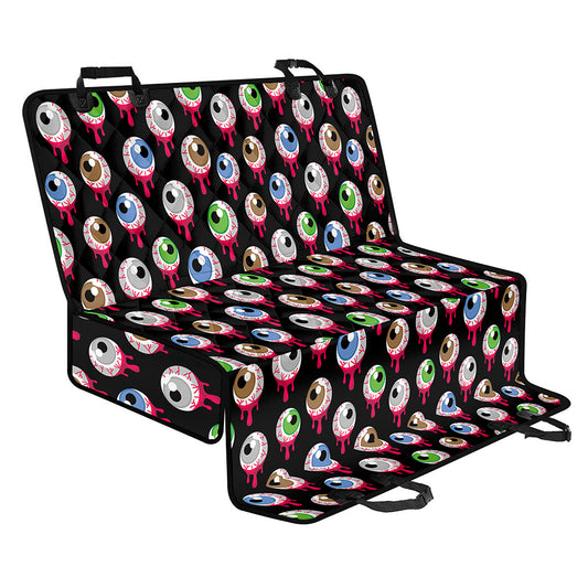 Bloody Eyeball Pattern Print Pet Car Back Seat Cover