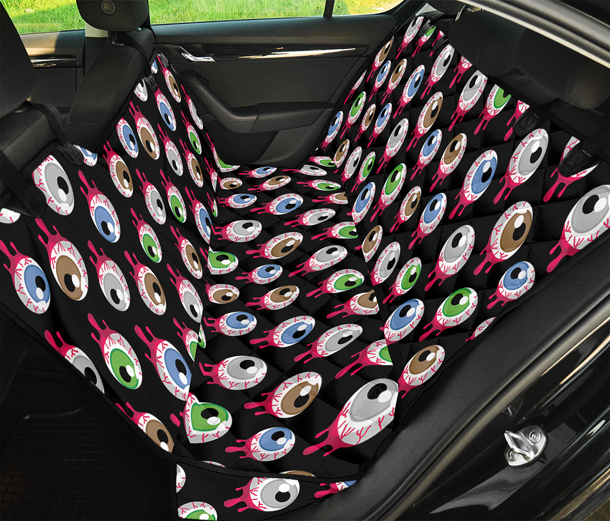 Bloody Eyeball Pattern Print Pet Car Back Seat Cover