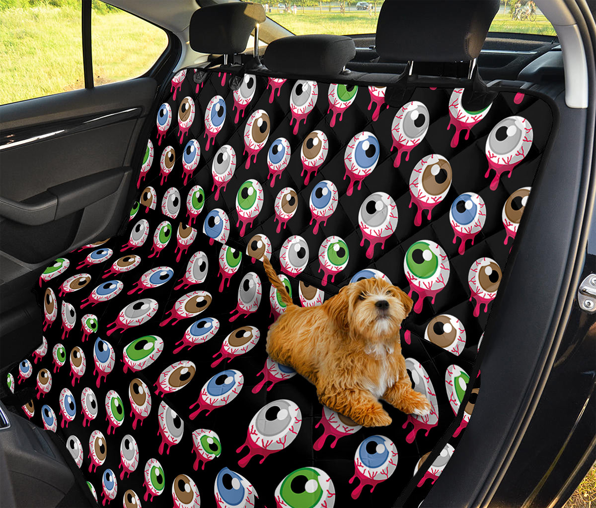 Bloody Eyeball Pattern Print Pet Car Back Seat Cover