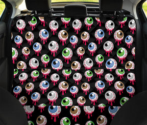 Bloody Eyeball Pattern Print Pet Car Back Seat Cover