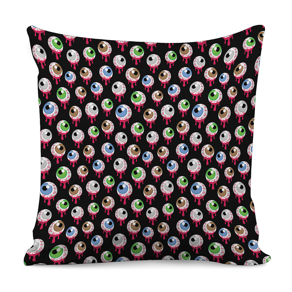 Bloody Eyeball Pattern Print Pillow Cover