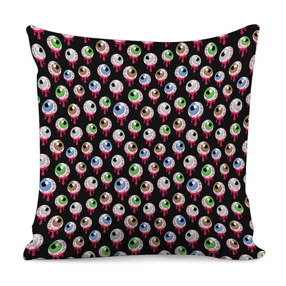 Bloody Eyeball Pattern Print Pillow Cover