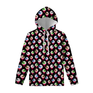 Bloody Eyeball Pattern Print Pullover Hoodie