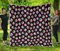Bloody Eyeball Pattern Print Quilt